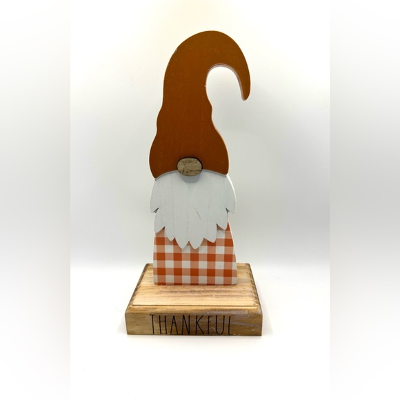 RAE DUNN Wooden Gnome ‘Thankful’ Sign-Fall Decor-Hobby Lobby - Picture 7 of 7